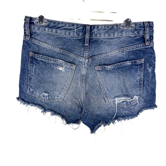 Free People We The Free Cut Off Shorts Women's Size 27 Button Fly Distressed - Picture 2 of 6